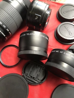 Canon EF 50mm ,55-250mm And More Lenses for canon 60D,70D,80D,7D,40D,50D,10D,20D - Image 1 of 4