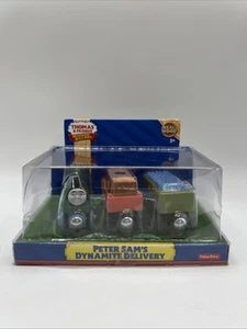 Nuevo Thomas & Friends Ferrocarril Madera Real Peter Sam’s Dynamite Delivery - Imagen 1 de 4
