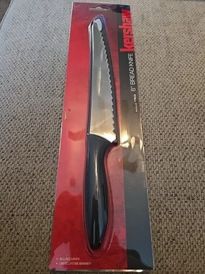 Cuchillo para pan de cocina Kershaw 8" 1.4116 hoja dentada de acero mango de polipropileno Foto 1 de 4