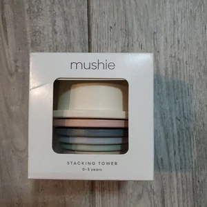 Mushie Baby Stacking Cups Age 0-3 Denmark Toddler Toys Stackable Nesting - Picture 1 of 6