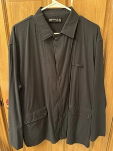 Icebreaker x Goldwin Persist Work Jacket Mens XL Tabi Black Merino Wool Blend - Picture 1 of 3