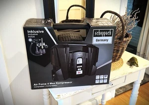 NEU  Scheppach mobiler Kompressor Air Force 4 Black Edition 5m Kabel bar 1100W - Bild 1 von 5