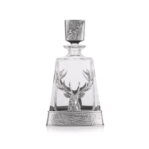 Decanter whisky in vetro peltro AE Williams - Foto 1 di 5