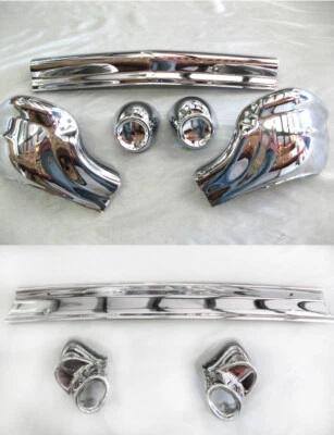 1957 Chevy Chevrolet PAIR - FRONT + REAR Bumper 8 pcs NEW! - Image 1 of 3