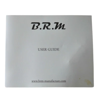 B.R.M Cronógrafo Manual de Instrucciones Folleto Plata Pin Stylus Reloj Herramienta Foto 1 de 4
