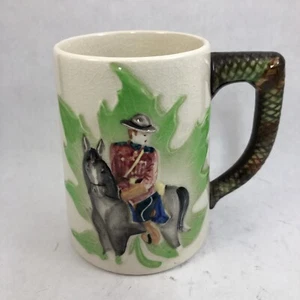 Canadian Mountie Mug Vintage Shafford 4.5 in. Coffee Cup Decorative Souvenir - Picture 1 of 20