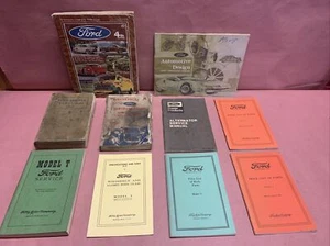 Vintage Ford V8 B & A Cars Book, Model A T Service Manuals & Model T Price Lists - Picture 1 of 12