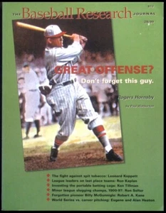 The Baseball Research Journal #28 (SABR) - 1999 - Rogers Hornsby( HOF)  Cover - Picture 1 of 2