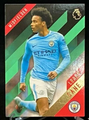 2017-18 Topps Premier League Gold Green #78 Leroy Sane Manchester City - Image 1 of 2