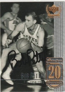 Bob Pettit signed 1999 Upper Deck Century Legends card Boston Celtics autograph - Picture 1 of 1