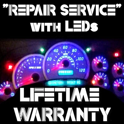 03-07 GM TAHOE HUMMER H2 CHEVROLET SILVERADO ENVIADO Cluster *SERVICIO DE REPARACIÓN + LED Foto 1 de 4