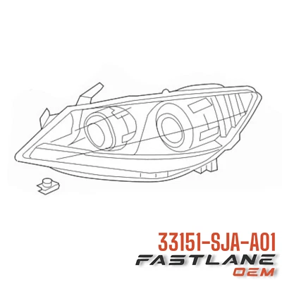 2005-2008 ACURA RL LEFT HEADLAMP NEW OEM 33151-SJA-A01 - Image 1 of 4