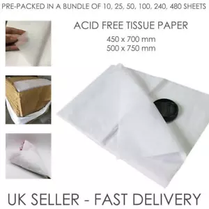 Tissue Paper Sheets Large Acid Free Quality Sheets Eco Packaging - Picture 1 of 7