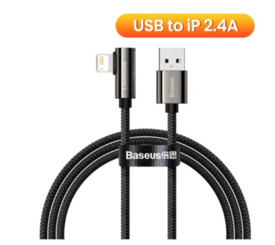 Baseus Mobile Games Gaming Strong Angled Connector Cable Charger For iPhone - Image 1 of 4