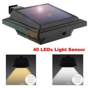 2/4/6PCS 40LED Solar Powered Gutter Wall Light Outdoor Garden Pathway Fence Lamp - Picture 1 of 24
