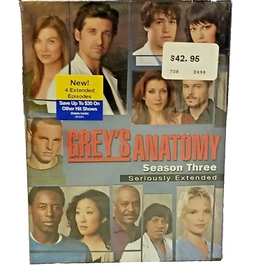 Greys Anatomy Season Three 3 Seriously Extended 7-Disc - Image 1 of 3