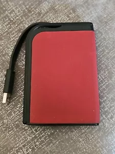 Buffalo MiniStation HD-PZ  External Hard Drive Red/Blk,Pre-owned  - Picture 1 of 6