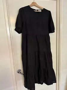 Seed black linen midi dress 10 - Picture 1 of 4