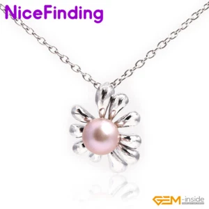 Perlen Perlen Versilberte Anhänger Perlen Mode Schmuck Halskette Weihnachtsgeschenk - Bild 1 von 28