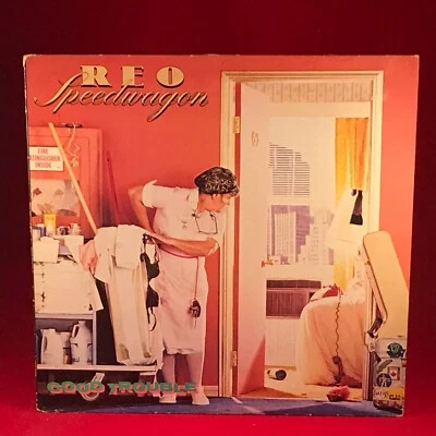 R.E.O. SPEEDWAGON Good Trouble 1982 VINYL LP + INSERT Keep the Fire Burnin' REO - Image 1 of 4