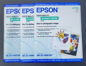 Epson Glossy Photo Quality Inkjet Paper 8.5" x 11" 60 Sheets NEW - Picture 1 of 5