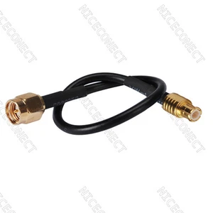 Cable recto cola de cerdo SMA macho a MCX RG174 20 cm para antena inalámbrica - Imagen 1 de 3