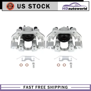 2x For 2011-2018 Dodge Durango Jeep Grand Cherokee Rear Brake Caliper W/ Bracket - Foto 1 di 8