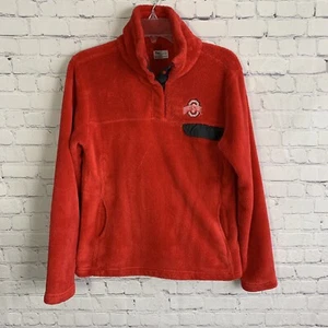 OSU Buckeyes Pullover Fleecejacke Größe L Rot Damen Kunstfell - Bild 1 von 8