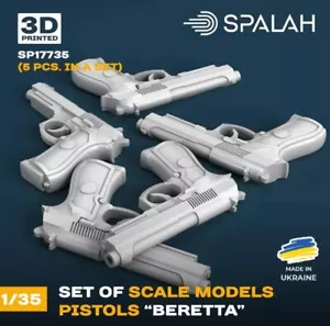 Beretta pistols 5 pcs Set of scale models 1/35 SPALAH 17735 - Picture 1 of 2