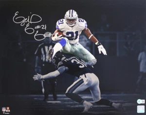 Ezekiel Elliott Autographed/Signed Dallas Cowboys 16x20 Photo Beckett 37014 - Picture 1 of 3