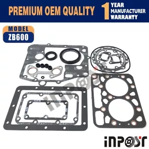 Z600 ZB600 Overhaul Full Head Gasket Kit For Kubota B4200 Tractor Engine - Picture 1 of 2