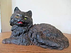 vintage cast iron black cat doorstop - Picture 1 of 5