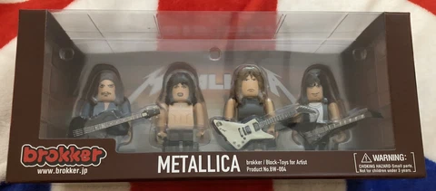 Brokker Toys METALLICA “MASTER OF PUPPETS” PVC Mini-Figure Set NEW Cliff Burton Cover