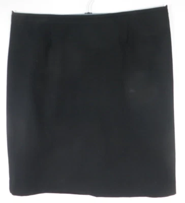 NUEVA CALVIN KLEIN Mujer Poliéster Rayón Carrera Recta Falda Lápiz Negra 18W Foto 1 de 4