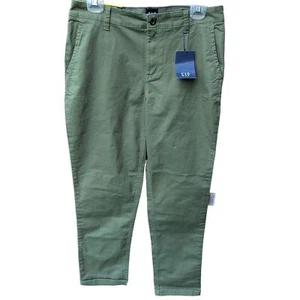 GAP Girlfriend Relaxed Fit Pants - Clover - 8 NWT - MSRP $55 - Picture 1 of 3