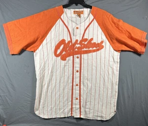 Old Skool Clothing Co. 96 Orange/white Short Sleeve Jersey Size XL Vintage - Picture 1 of 14