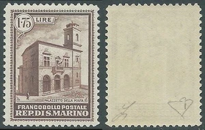 1932 SAN MARINO POSTPALAST 1,75 LIRE POSTFRISCH ** - X15 - Bild 1 von 1