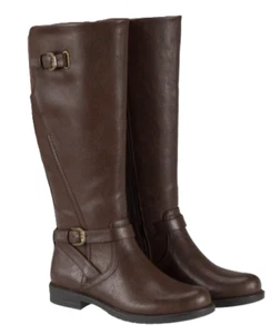 Baretraps Cassidy Damen Kunstleder Reißverschluss hoher Reitstiefel braun Größe 10 NEU - Bild 1 von 7
