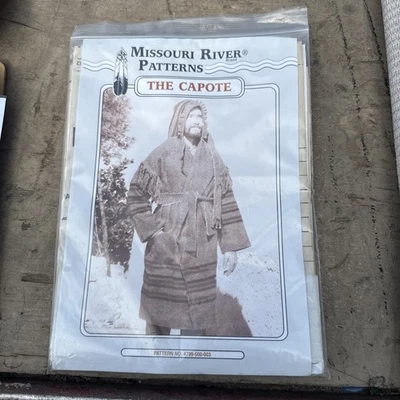 Capote Hooded Blanket Coat Sewing Pattern Missouri River Reenactment Frontier  - Image 1 of 2