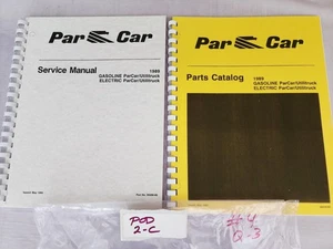Lot of 2- Columbia ParCar 99496-89 1989 Utilitruck Parts Service Manual - Picture 1 of 4