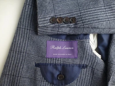 Blazer Ralph Lauren Etiqueta Púrpura 44L Cuadros Excelente Estado Chaqueta Abrigo Deportivo Foto 1 de 4