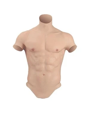 2023 Muscle suit clothing, fake muscle oil free silicone chest clothing Large - Image 1 of 3