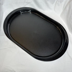 Tupperware Preludio Black Oval Serving Tray Vintage NOS - Picture 1 of 3