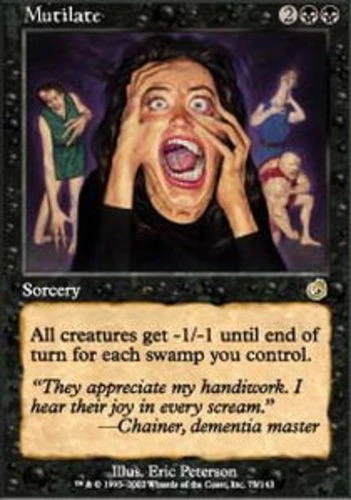 Moderate Play, English MTG Regular Mutilate Torment Magic the Gathering - Image 1 of 1