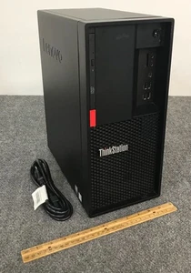 Lenovo ThinkStation P330 Desktop E-2124G 16GBRAM 512GBNVMe + 2TBHDD As Is w/Cord - Picture 1 of 9