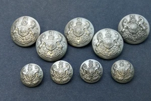 Juego completo de botones de servicio general Hobson & Sons Lexington St London - Imagen 1 de 15