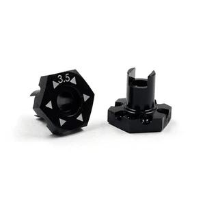 3Racing 3.5mm Outer Shaft Hub 2 pcs Black For 1/10 Rc Onroad Cero #SAK-C143 - Picture 1 of 3