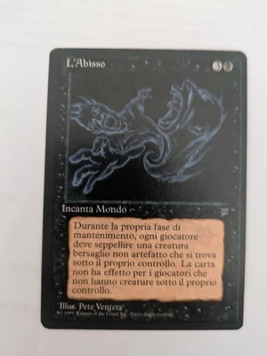 Italian The Abyss Legends MTG Lightly Played - Image 1 of 2