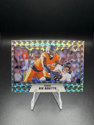 2025 Panini Mosaic Silver Mosaic #5 Bang! Nik Bonitto Broncos - Image 1 of 2
