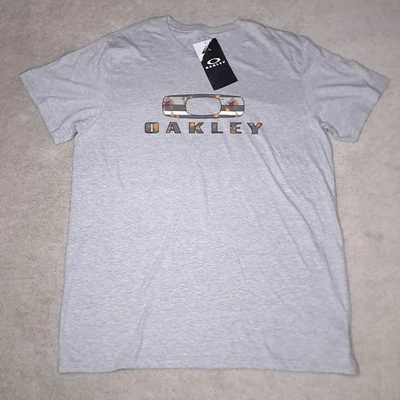 Camiseta Y2K Oakley Griffen Para Hombre XL Gris Grande "O" Logo Spellout Nueva Con Etiquetas  Foto 1 de 4
